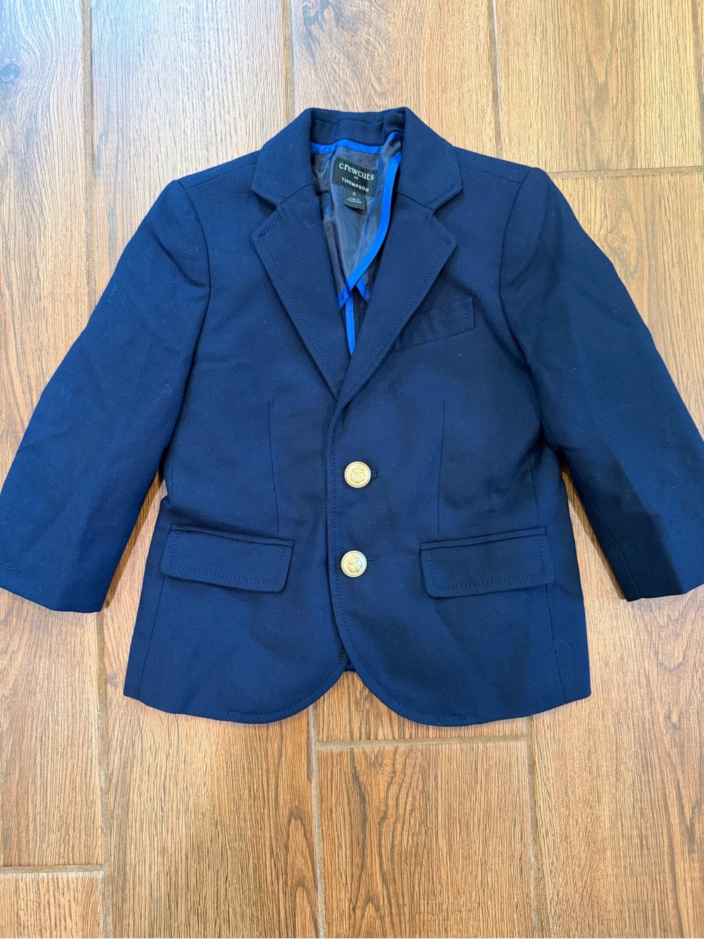 Crewcuts Thompson Navy Blazer with Gold Buttons / boys 2T